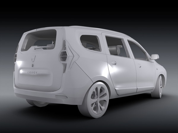 3d dacia car model - Dacia Lodgy (2013)... by Swan3DStudios